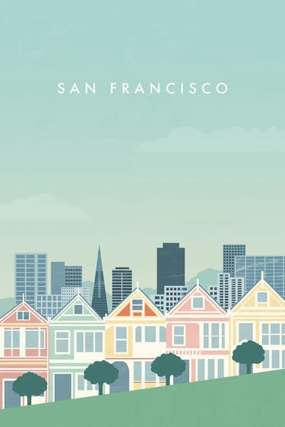 San Francisco Travel Posters: San Francisco by Katinka Reinke