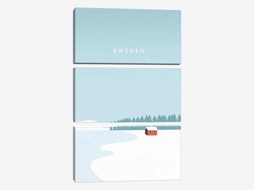 Sweden Winter by Katinka Reinke 3-piece Canvas Art Print