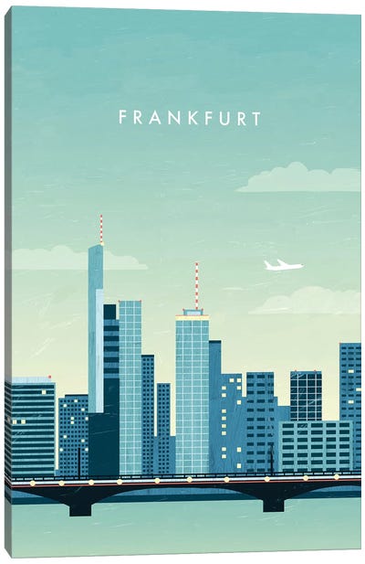 Frankfurt Canvas Art Print - Katinka Reinke