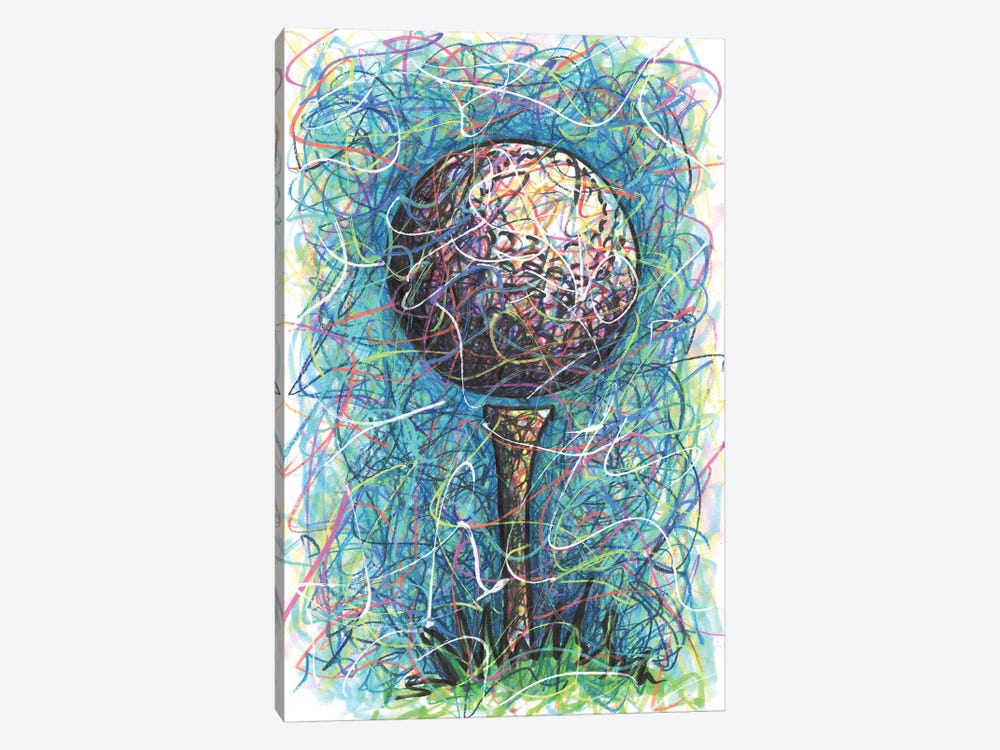 Golf Tee by Kitslam 1-piece Canvas Print