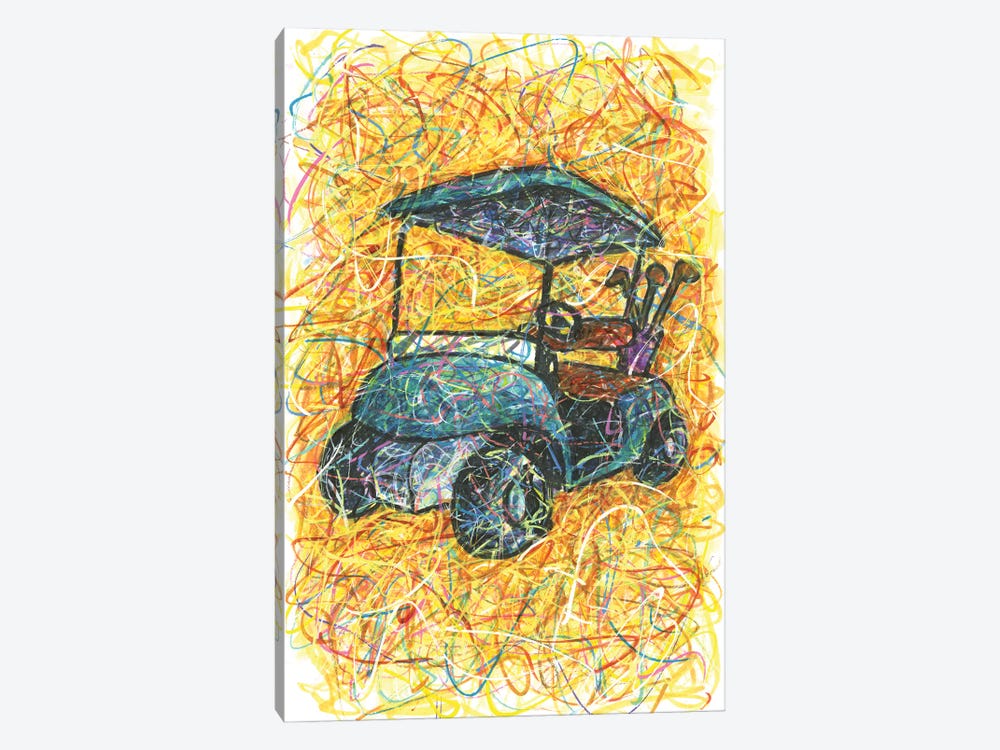 Golf Cart by Kitslam 1-piece Canvas Artwork