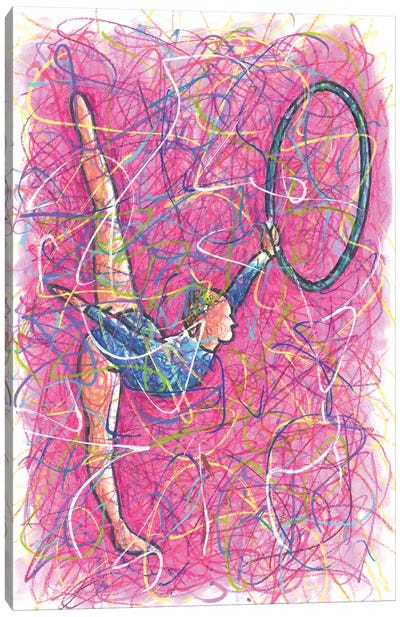 Gymnastic Pose Canvas Art Print - Kitslam