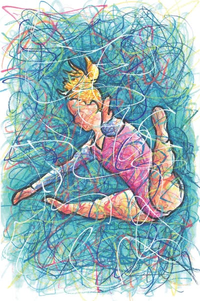 Gymnastics Jump by Kitslam multi panel art