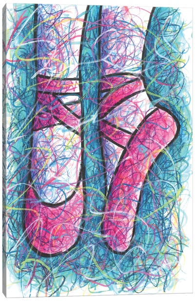 Ballet Pointe Technique Canvas Art Print - Legs