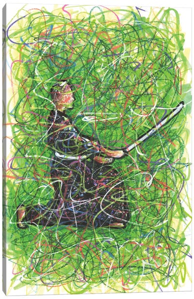 Karate Samurai Canvas Art Print - Martial Arts