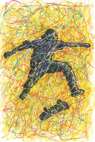 Kids Sports Art: Skateboard Trick by Kitslam