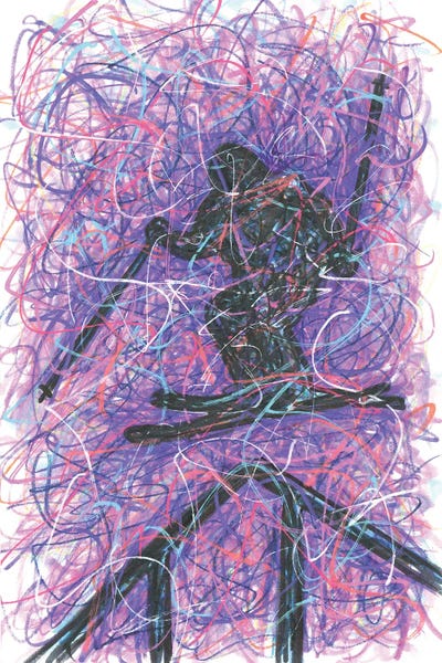 Kids Sports Art: Skiing Handrail by Kitslam