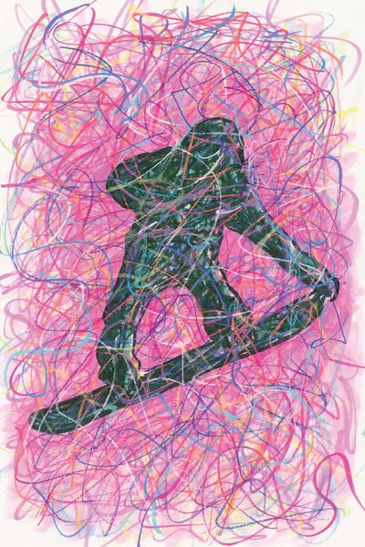 Kids Sports Art: Snowboarding Trick by Kitslam