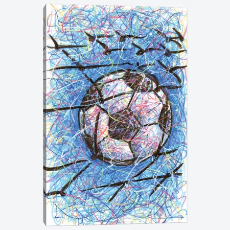 Soccer Goal Canvas Print #KTM34} by Kitslam Canvas Print