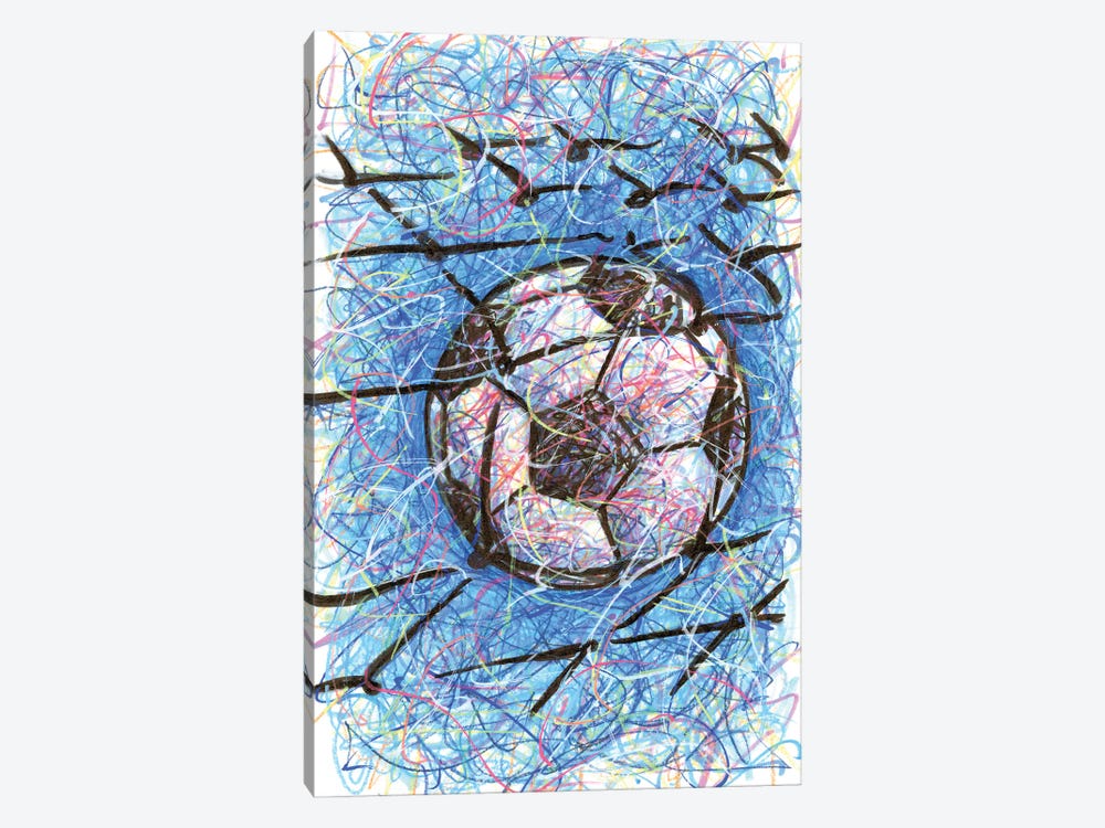 Soccer Goal by Kitslam 1-piece Canvas Wall Art