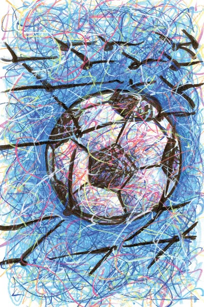 Kids Sports Art: Soccer Goal by Kitslam