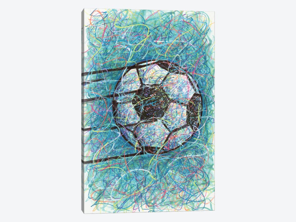 Soccer Shot by Kitslam 1-piece Canvas Artwork