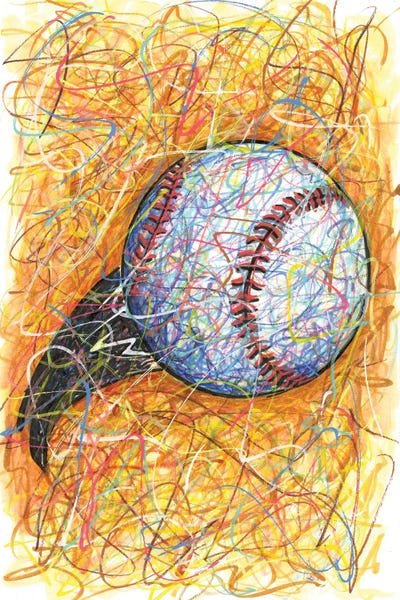 Kids Sports Art: Baseball Hit by Kitslam