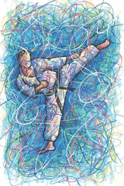 Karate Kid by Kitslam art print