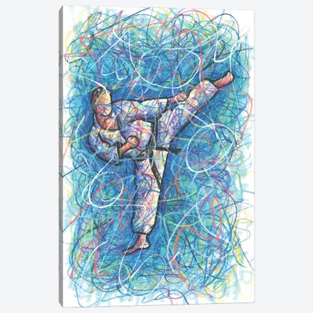 Karate Kid Canvas Print #KTM39} by Kitslam Canvas Art