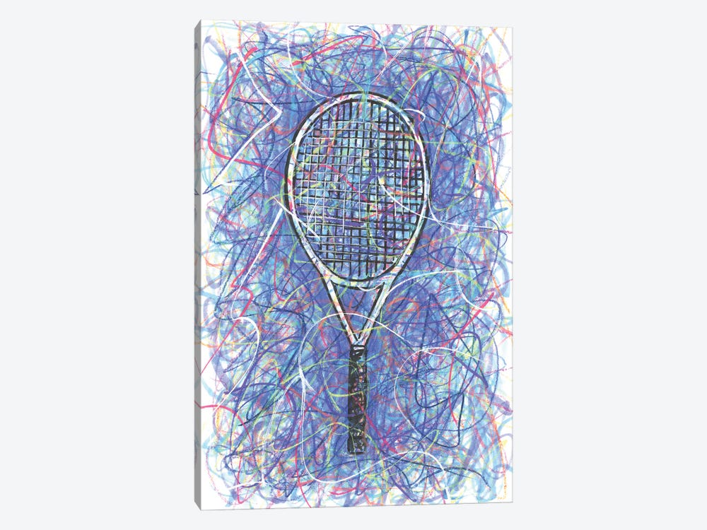 Tennis Racket by Kitslam 1-piece Canvas Art