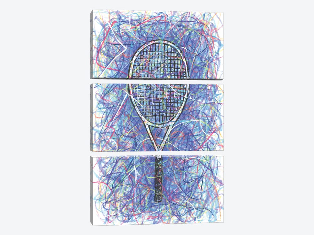 Tennis Racket by Kitslam 3-piece Canvas Art