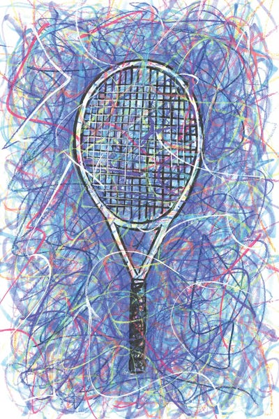 Kids Sports Art: Tennis Racket by Kitslam