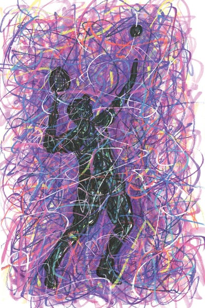 Tennis Serve by Kitslam multi panel art