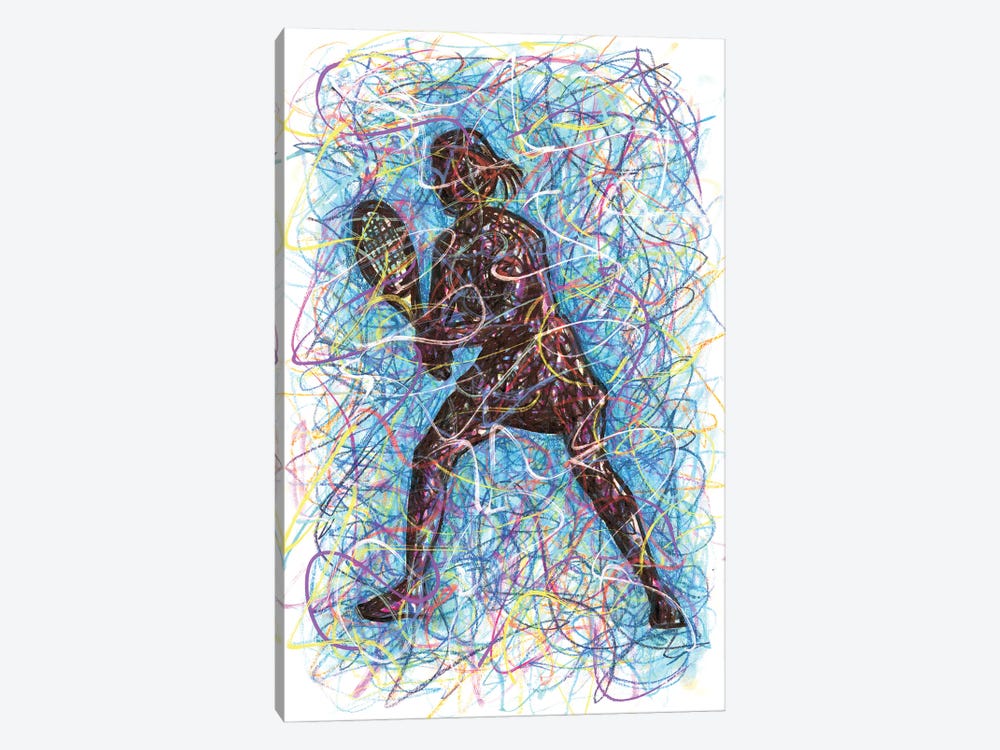 Female Tennis Player by Kitslam 1-piece Canvas Artwork