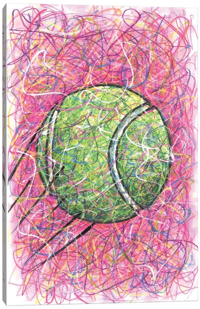 Tennis Ball Canvas Art Print - Tennis Art