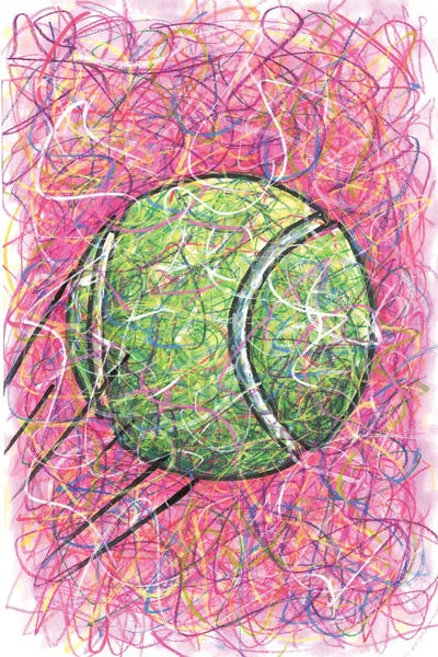 Kids Sports Art: Tennis Ball by Kitslam