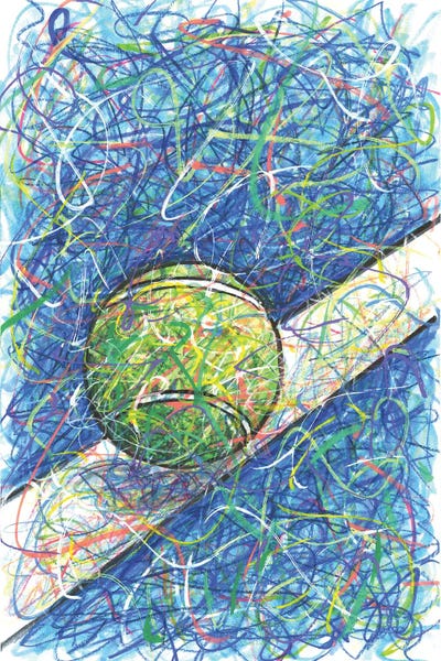 Kids Sports Art: Tennis Court by Kitslam