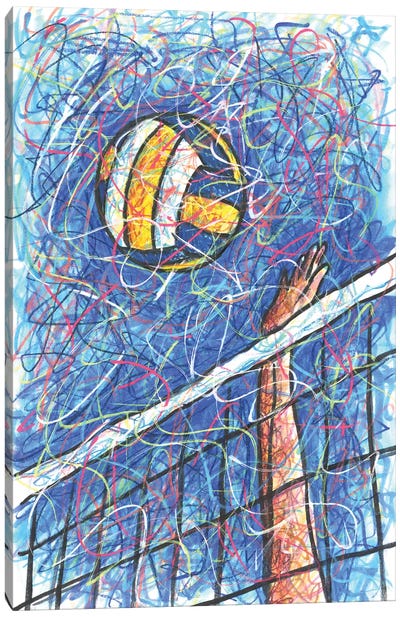 Volleyball Net Canvas Art Print - Kitslam