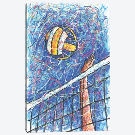 Volleyball Net Canvas Print #KTM47} by Kitslam Canvas Art
