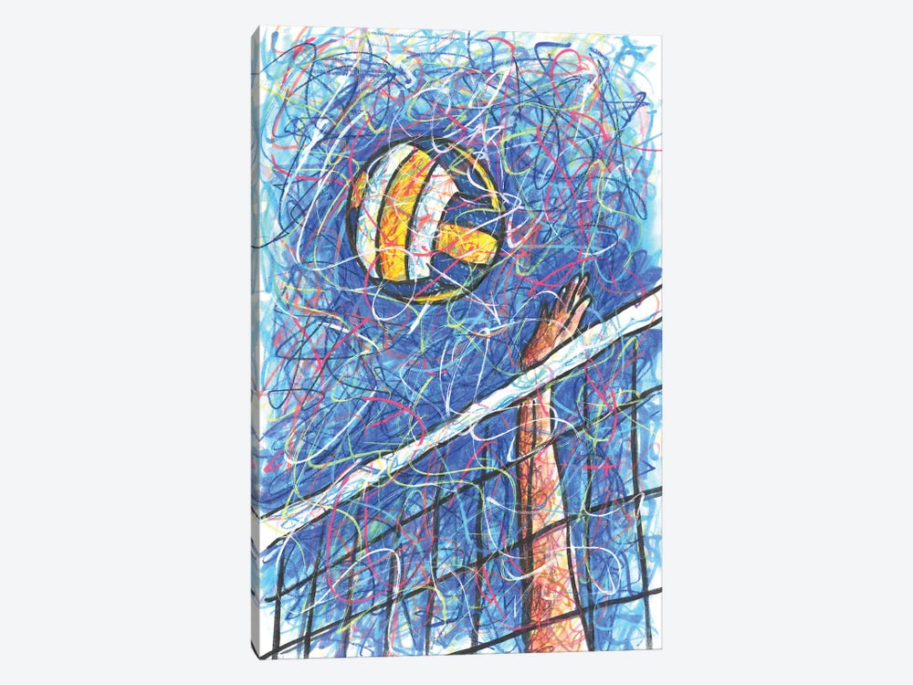 Volleyball Net by Kitslam 1-piece Canvas Wall Art