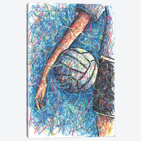 Volleyball Gear Canvas Print #KTM49} by Kitslam Canvas Art Print