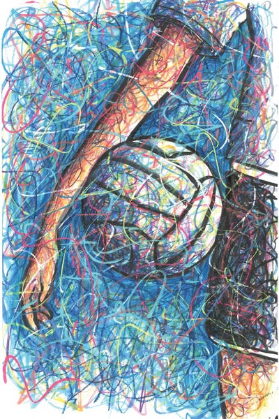 Kids Sports Art: Volleyball Gear by Kitslam