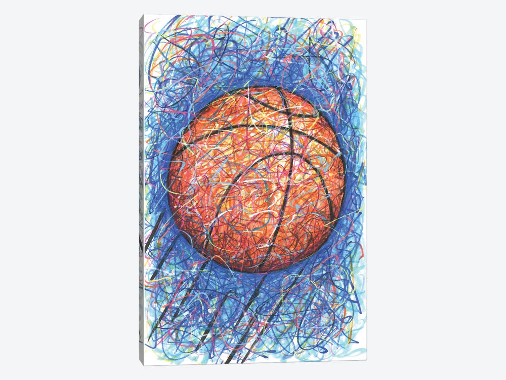 Basketball Shot by Kitslam 1-piece Canvas Art Print