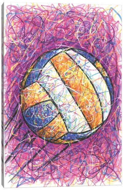 Volleyball Canvas Art Print