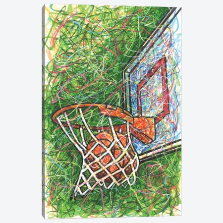 Basketball Hoop Canvas Print #KTM5} by Kitslam Canvas Wall Art