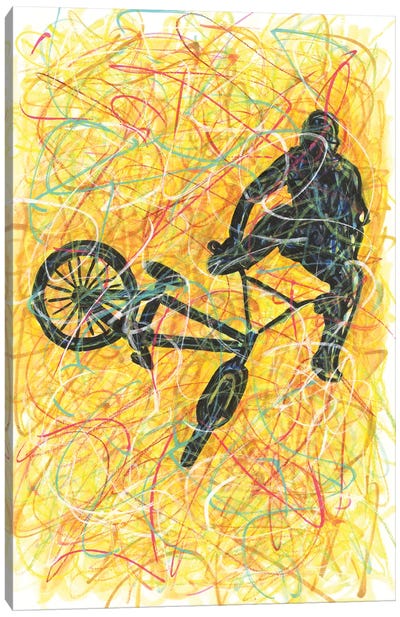 BMX Trick Canvas Art Print - Kitslam