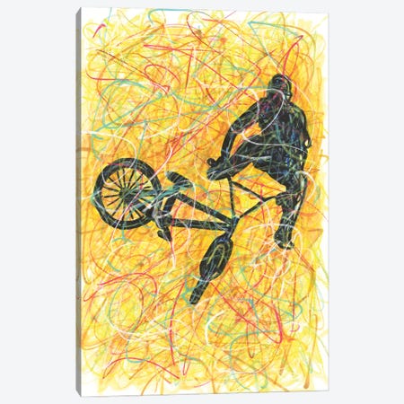 BMX Trick Canvas Print #KTM7} by Kitslam Canvas Art