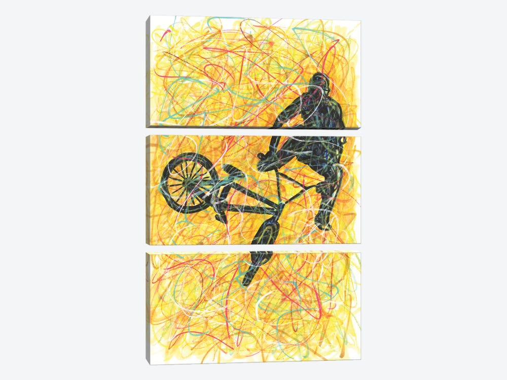 BMX Trick by Kitslam 3-piece Canvas Art