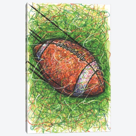 Football Pass Canvas Print #KTM8} by Kitslam Art Print