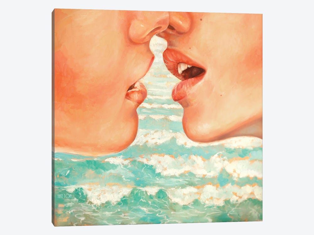 California Kiss 1-piece Canvas Art