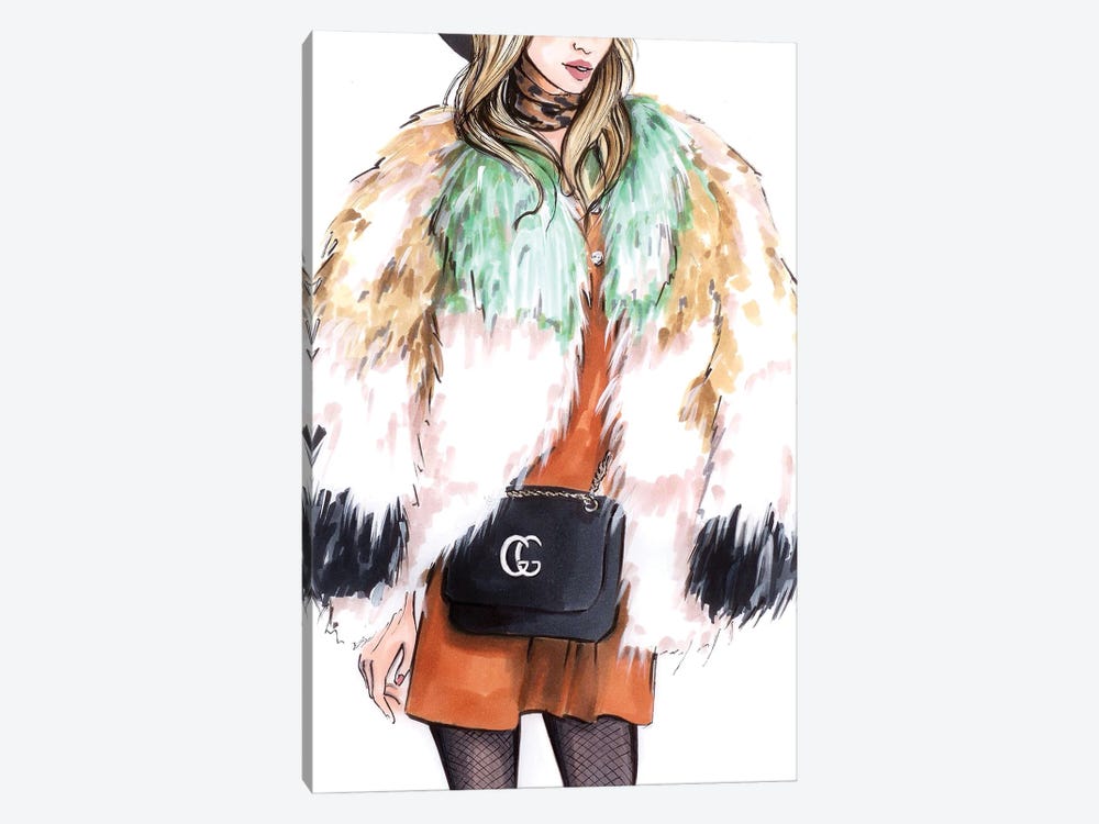 Fur  by Katerina Pashegor 1-piece Canvas Print