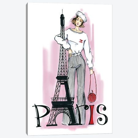 Paris Lover Canvas Print #KTP28} by Katerina Pashegor Canvas Art