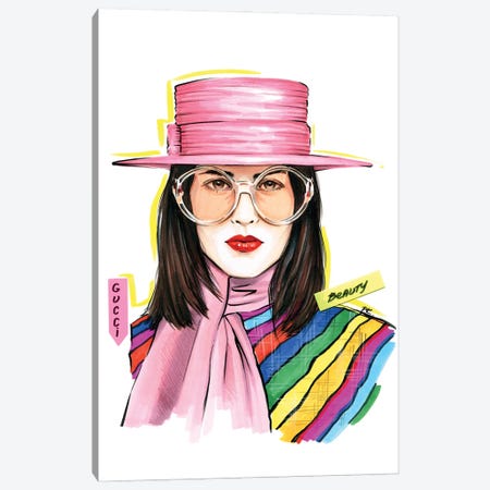 Gucci Beauty Canvas Print #KTP60} by Katerina Pashegor Canvas Artwork