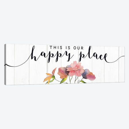 This is Our Happy Place Canvas Print #KTR16} by Karen Tribett Canvas Artwork