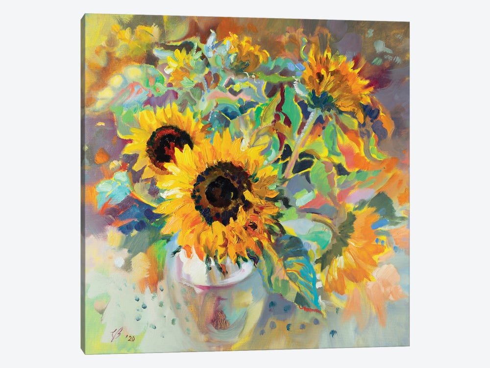 Sunflowers by Katharina Valeeva 1-piece Canvas Art