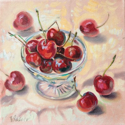 Sweet Cherry by Katharina Valeeva art print