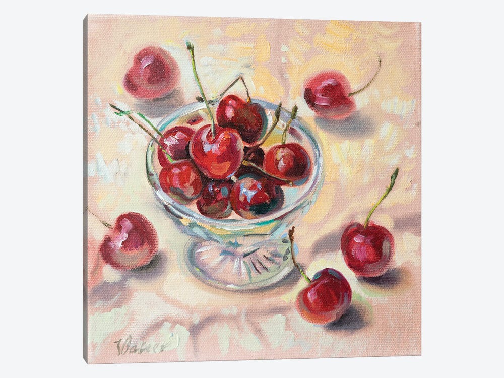 Sweet Cherry by Katharina Valeeva 1-piece Canvas Artwork