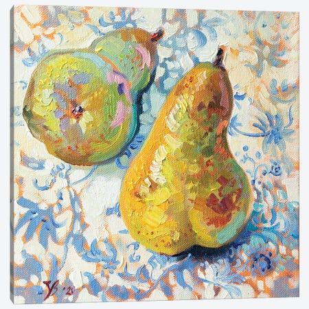 Two Pears Canvas Print #KTV115} by Katharina Valeeva Canvas Artwork