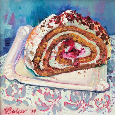 Black Forest Cherry Pie by Katharina Valeeva canvas print