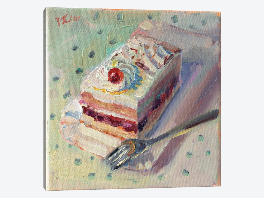 Cherry On The Cake by Katharina Valeeva 1-piece Canvas Wall Art